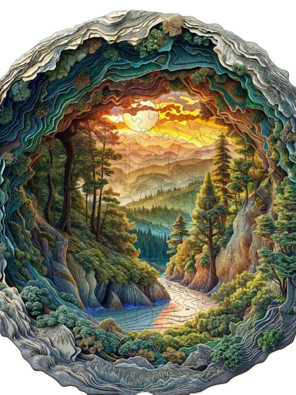 Vision inside the Cave wooden jigsaw puzzle